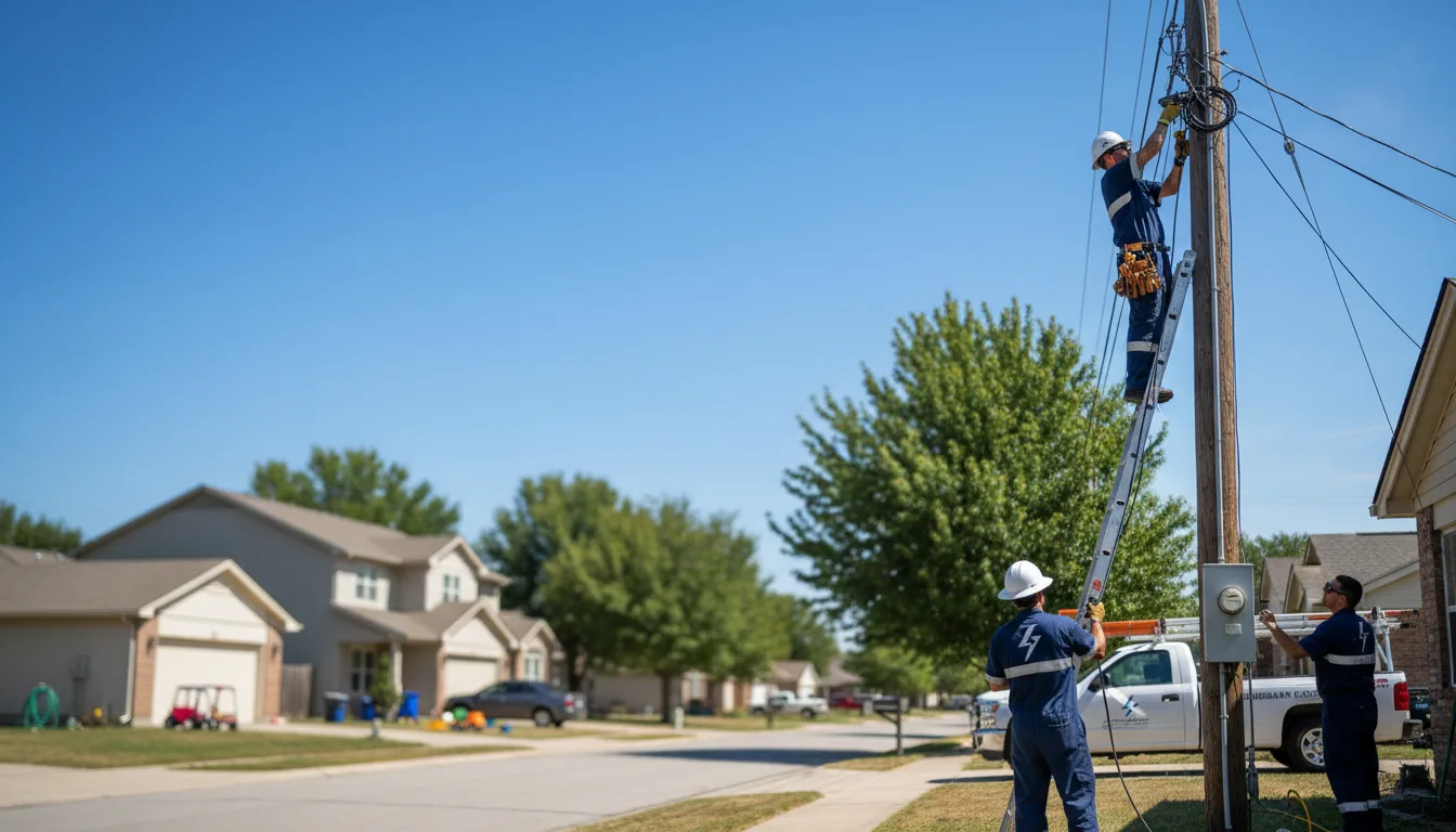 Residential electrician providing installation services in West Jefferson, OH
